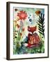 Baby Fox in the Garden-Wyanne-Framed Giclee Print