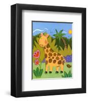 Baby Giraffe-Sophie Harding-Framed Art Print