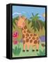 Baby Giraffe-Sophie Harding-Framed Stretched Canvas