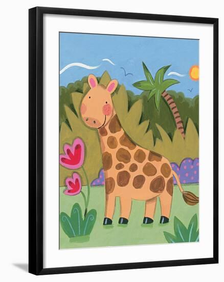 Baby Giraffe-Sophie Harding-Framed Art Print