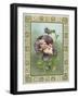 Baby Girl Asleep in Pansy-null-Framed Giclee Print