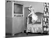 Baby Girl Wants to Watch Television, Ca. 1954-null-Mounted Photographic Print