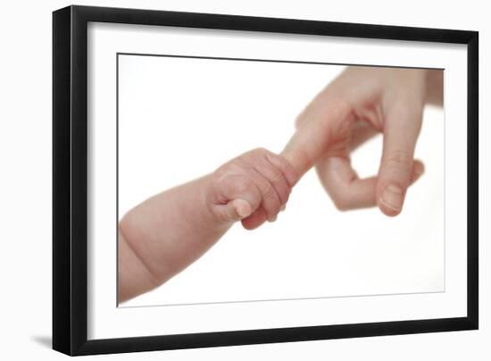 Baby Holding Her Mother's Finger-Ruth Jenkinson-Framed Photographic Print