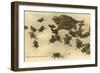 Baby Horned Toads-null-Framed Art Print