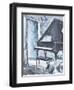 BABY IN BLUE-ALLAYN STEVENS-Framed Art Print