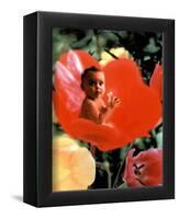 Baby In Flower I-null-Framed Mini Poster