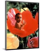 Baby In Flower I-null-Mounted Mini Poster