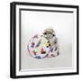 Baby in Hat Box Wearing the Hat from the Box-Nora Hernandez-Framed Giclee Print