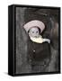 Baby in Saddle-Nora Hernandez-Framed Stretched Canvas