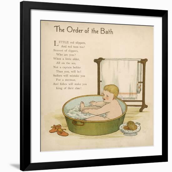 Baby in the Bath-null-Framed Art Print
