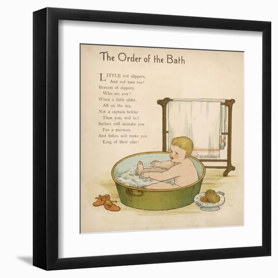 Baby in the Bath-null-Framed Art Print