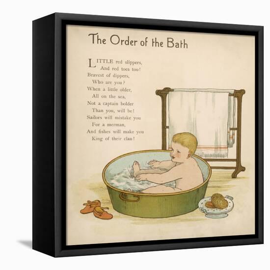 Baby in the Bath-null-Framed Stretched Canvas