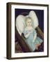 Baby in Wicker Basket, 1840-Joseph Whiting Stock-Framed Art Print