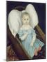 Baby in Wicker Basket, 1840-Joseph Whiting Stock-Mounted Art Print
