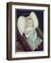 Baby in Wicker Basket, 1840-Joseph Whiting Stock-Framed Art Print