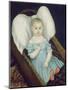 Baby in Wicker Basket, 1840-Joseph Whiting Stock-Mounted Art Print