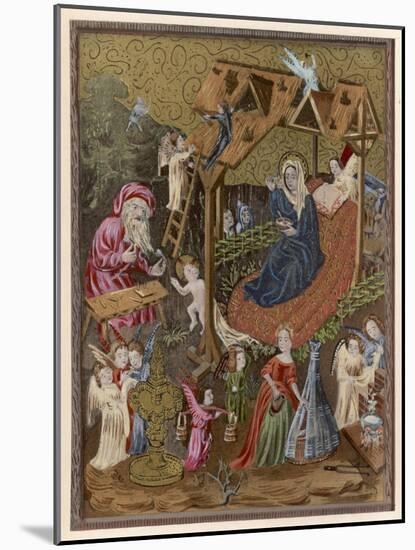 Baby Jesus and His Playthings-null-Mounted Art Print