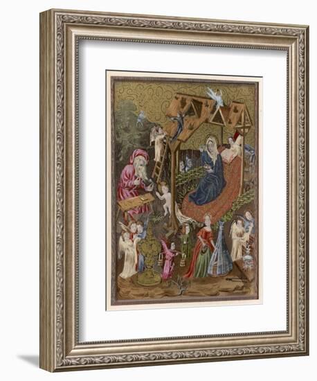 Baby Jesus and His Playthings-null-Framed Art Print