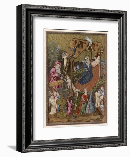 Baby Jesus and His Playthings-null-Framed Art Print