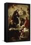 Baby Jesus Blessing Four Saints-Francesco Capella-Framed Stretched Canvas