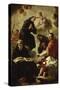 Baby Jesus Blessing Four Saints-Francesco Capella-Stretched Canvas