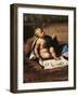 Baby Jesus, Detail from Nativity-null-Framed Giclee Print