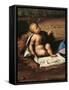 Baby Jesus, Detail from Nativity-null-Framed Stretched Canvas
