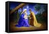 Baby Jesus-Edgar Jerins-Framed Stretched Canvas