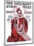 "Baby King Valentine," Saturday Evening Post Cover, February 14, 1925-Elbert Mcgran Jackson-Mounted Giclee Print