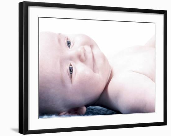 Baby Lying Down-null-Framed Photographic Print