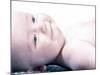 Baby Lying Down-null-Mounted Photographic Print