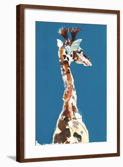 Baby Masai Giraffe, 2018,-Mark Adlington-Framed Giclee Print