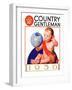 "Baby New Year 1936," Country Gentleman Cover, January 1, 1936-William Meade Prince-Framed Giclee Print