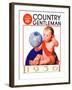 "Baby New Year 1936," Country Gentleman Cover, January 1, 1936-William Meade Prince-Framed Giclee Print