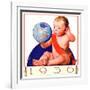 "Baby New Year 1936,"January 1, 1936-William Meade Prince-Framed Giclee Print