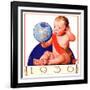 "Baby New Year 1936,"January 1, 1936-William Meade Prince-Framed Giclee Print