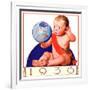 "Baby New Year 1936,"January 1, 1936-William Meade Prince-Framed Giclee Print