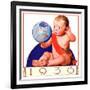 "Baby New Year 1936,"January 1, 1936-William Meade Prince-Framed Giclee Print