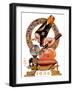"Baby New Year and Crystal Ball,"January 4, 1936-Joseph Christian Leyendecker-Framed Giclee Print