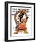 "Baby New Year and Crystal Ball," Saturday Evening Post Cover, January 4, 1936-Joseph Christian Leyendecker-Framed Giclee Print