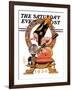 "Baby New Year and Crystal Ball," Saturday Evening Post Cover, January 4, 1936-Joseph Christian Leyendecker-Framed Giclee Print