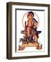 "Baby New Year at Forge,"January 1, 1938-Joseph Christian Leyendecker-Framed Giclee Print