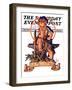 "Baby New Year at Forge," Saturday Evening Post Cover, January 1, 1938-Joseph Christian Leyendecker-Framed Premium Giclee Print