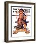 "Baby New Year at Forge," Saturday Evening Post Cover, January 1, 1938-Joseph Christian Leyendecker-Framed Giclee Print