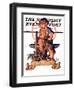 "Baby New Year at Forge," Saturday Evening Post Cover, January 1, 1938-Joseph Christian Leyendecker-Framed Giclee Print