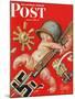 "Baby New Year at War," Saturday Evening Post Cover, January 2, 1943-Joseph Christian Leyendecker-Mounted Giclee Print