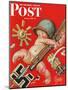 "Baby New Year at War," Saturday Evening Post Cover, January 2, 1943-Joseph Christian Leyendecker-Mounted Giclee Print