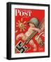 "Baby New Year at War," Saturday Evening Post Cover, January 2, 1943-Joseph Christian Leyendecker-Framed Premium Giclee Print