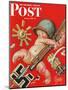 "Baby New Year at War," Saturday Evening Post Cover, January 2, 1943-Joseph Christian Leyendecker-Mounted Premium Giclee Print