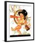 "Baby New Year Celebrates,"January 2, 1937-Joseph Christian Leyendecker-Framed Giclee Print